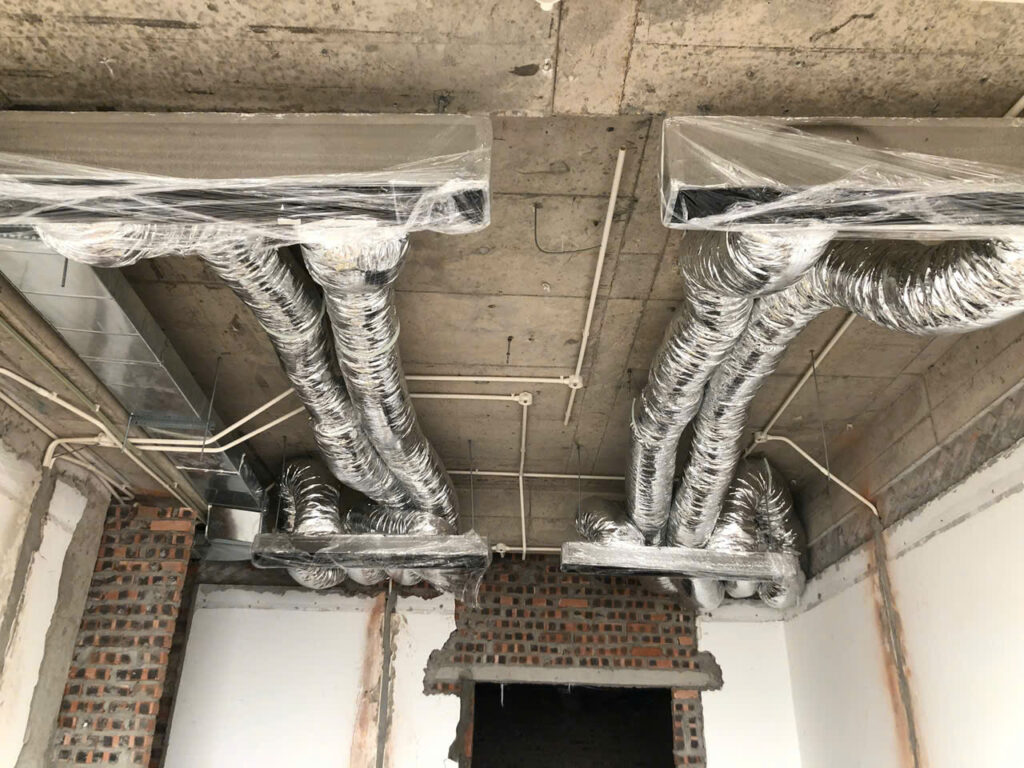 thi công điều hòa âm trần nối ống gió chuyên nghiệp