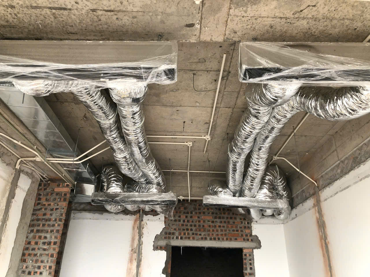 thi công điều hòa âm trần nối ống gió chuyên nghiệp