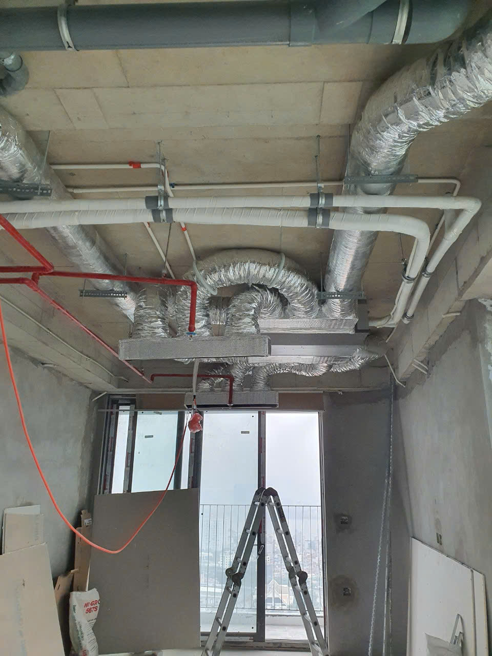 cửa gió điều hòa âm trần nối ống gió bị động sương chảy nước